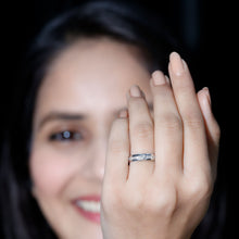 Load image into Gallery viewer, Bezel Set Diamond Unisex Wedding Band