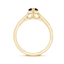 Load image into Gallery viewer, Natural Solitaire Garnet Marquise Engagement Ring with Diamond