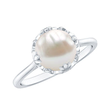 Load image into Gallery viewer, Cultured 7.4 Carat Freshwater Pearl Solitaire Engagement Ring