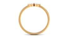 Load image into Gallery viewer, Natural Diamond Flower Promise Ring