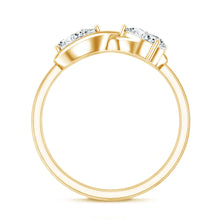Load image into Gallery viewer, Lab Grown Diamond Toi Et Moi Promise Ring with Infinity Knot