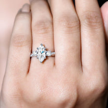 Load image into Gallery viewer, Brilliant Cut Marquise Lab Grown Diamond Engagement Ring