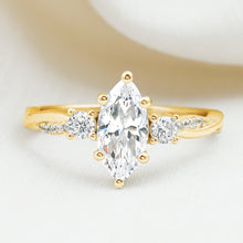 Load image into Gallery viewer, Brilliant Cut Marquise Lab Grown Diamond Engagement Ring