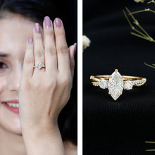 Load image into Gallery viewer, Brilliant Cut Marquise Lab Grown Diamond Engagement Ring