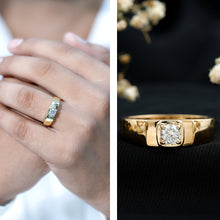 Load image into Gallery viewer, Brilliant Cut Lab Grown Diamond Engagement Ring for Men
