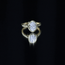 Load image into Gallery viewer, Certified 6X8 MM Lab Grown Diamond Bezel Set Engagement Ring