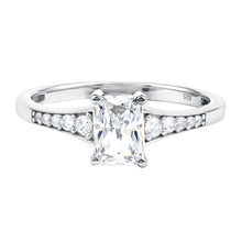 Load image into Gallery viewer, Brilliant Cut 7X5 MM Lab Grown Diamond Emerald Cut Engagement Ring