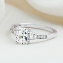Load image into Gallery viewer, Brilliant Cut 7X5 MM Lab Grown Diamond Emerald Cut Engagement Ring