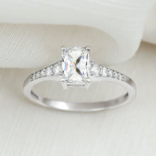 Load image into Gallery viewer, Brilliant Cut 7X5 MM Lab Grown Diamond Emerald Cut Engagement Ring