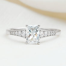 Load image into Gallery viewer, Brilliant Cut 7X5 MM Lab Grown Diamond Emerald Cut Engagement Ring