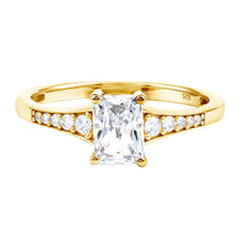 Load image into Gallery viewer, Brilliant Cut 7X5 MM Lab Grown Diamond Emerald Cut Engagement Ring