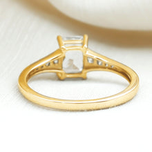 Load image into Gallery viewer, Brilliant Cut 7X5 MM Lab Grown Diamond Emerald Cut Engagement Ring