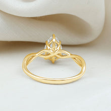 Load image into Gallery viewer, Lab Grown Diamond Pear Engagement Ring with Infinity Band