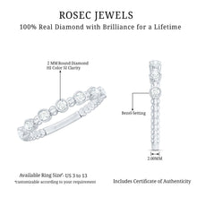 Load image into Gallery viewer, Real Diamond Stackable Eternity Ring with Beaded Details