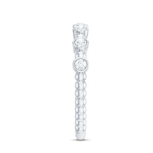 Load image into Gallery viewer, Real Diamond Stackable Eternity Ring with Beaded Details