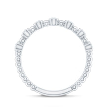 Load image into Gallery viewer, Real Diamond Stackable Eternity Ring with Beaded Details