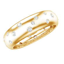 Load image into Gallery viewer, Scatter Moissanite Wedding Wide Band Ring