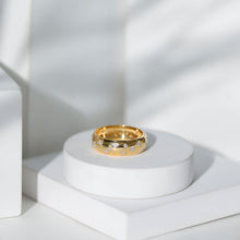 Load image into Gallery viewer, Scatter Moissanite Wedding Wide Band Ring