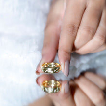 Load image into Gallery viewer, Scatter Moissanite Wedding Wide Band Ring