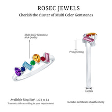 Load image into Gallery viewer, Natural Multi Gemstone Promise Ring for Women
