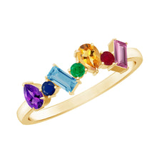 Load image into Gallery viewer, Natural Multi Gemstone Promise Ring for Women