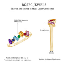 Load image into Gallery viewer, Natural Multi Gemstone Promise Ring for Women