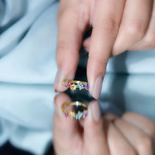 Load image into Gallery viewer, Natural Multi Gemstone Promise Ring for Women