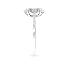 Load image into Gallery viewer, 3/4 CT Diamond Solitaire Illusion Art Deco Ring