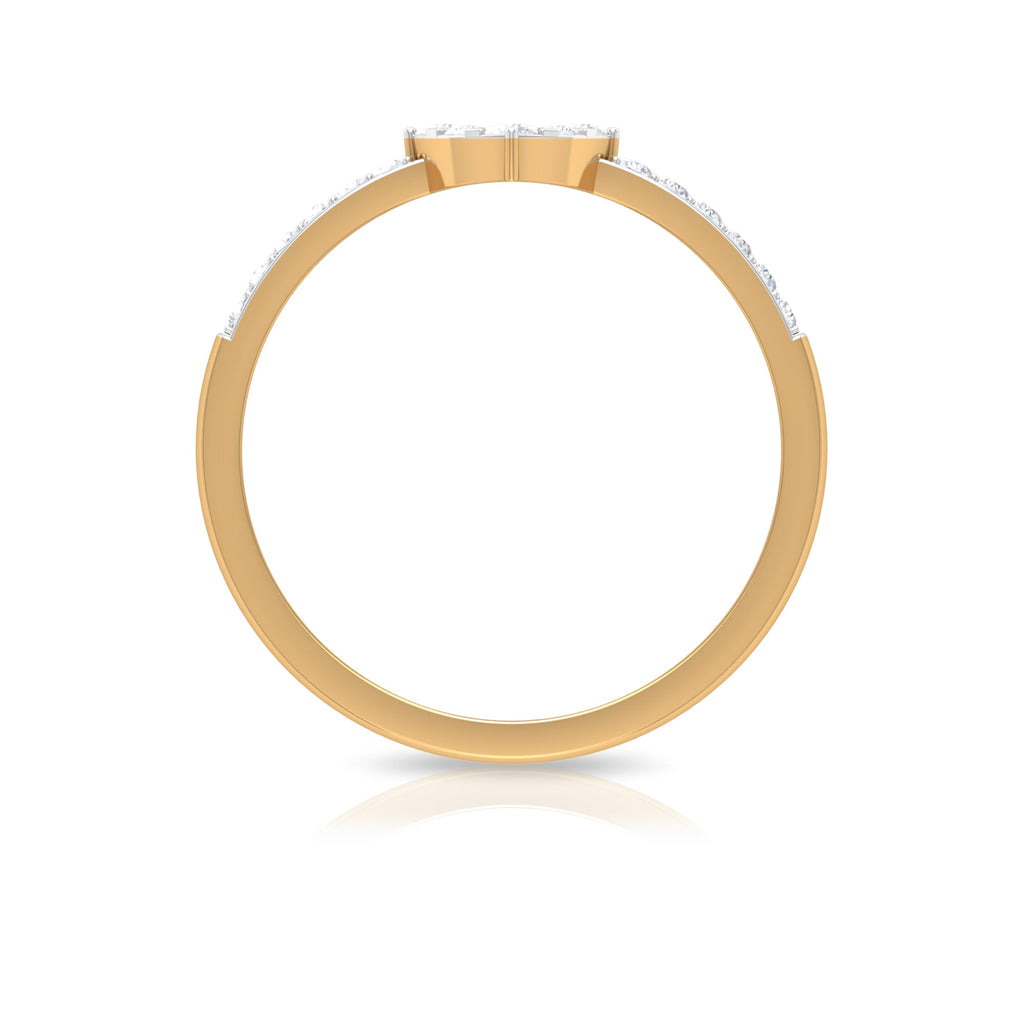Certified Diamond Engagement Ring in Illusion Setting