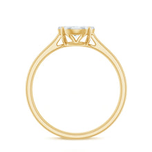 Load image into Gallery viewer, Natural Diamond Promise Ring in Illusion Set
