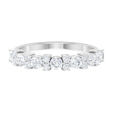 Load image into Gallery viewer, Certified Real Diamond Half Eternity Ring