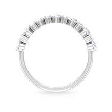 Load image into Gallery viewer, Certified Real Diamond Half Eternity Ring