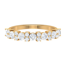 Load image into Gallery viewer, Certified Real Diamond Half Eternity Ring