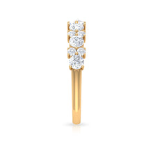 Load image into Gallery viewer, Certified Real Diamond Half Eternity Ring
