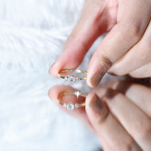 Load image into Gallery viewer, Minimal Diamond Promise Ring in Bezel Setting