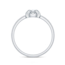 Load image into Gallery viewer, Round Shape Diamond Promise Ring in Illusion Setting