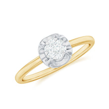 Load image into Gallery viewer, Round Shape Diamond Promise Ring in Illusion Setting