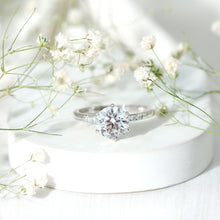 Load image into Gallery viewer, Round Cut 9 MM Lab Grown Diamond Solitaire Engagement Ring