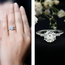 Load image into Gallery viewer, Round Cut 9 MM Lab Grown Diamond Solitaire Engagement Ring