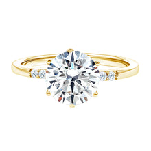 Load image into Gallery viewer, Round Cut 9 MM Lab Grown Diamond Solitaire Engagement Ring