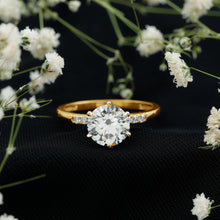 Load image into Gallery viewer, Round Cut 9 MM Lab Grown Diamond Solitaire Engagement Ring