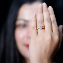 Load image into Gallery viewer, Round Cut 9 MM Lab Grown Diamond Solitaire Engagement Ring
