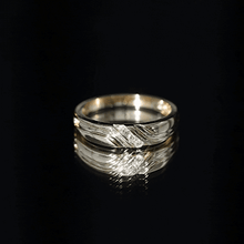 Load image into Gallery viewer, Certified Diamond Three Stone Band Ring for Men