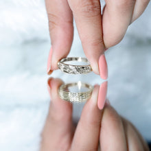 Load image into Gallery viewer, Certified Diamond Three Stone Band Ring for Men