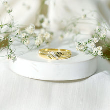 Load image into Gallery viewer, Certified Diamond Three Stone Band Ring for Men