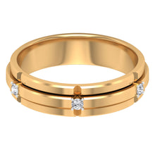 Load image into Gallery viewer, Natural Mens Diamond Band Ring with Certificate