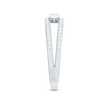 Load image into Gallery viewer, Certified Moissanite 3 Stone Anniversary Ring for Women