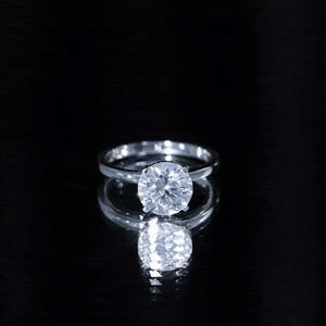 2 Carat Lab Grown Diamond Classic Engagement Ring in Silver