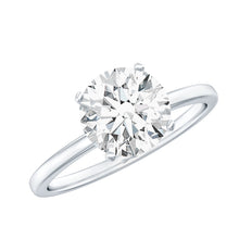 Load image into Gallery viewer, 2 Carat Lab Grown Diamond Classic Engagement Ring in Silver