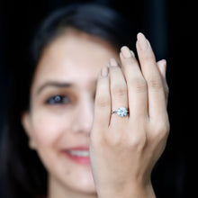 Load image into Gallery viewer, 2 Carat Lab Grown Diamond Classic Engagement Ring in Silver